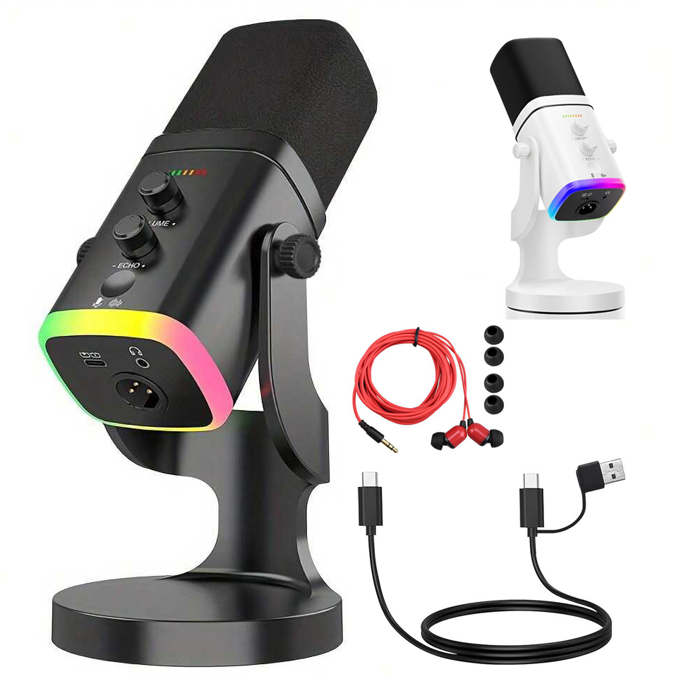 Gaming Headset Rgb - Mikrofon Dinamis USB/XLR untuk Streaming Game