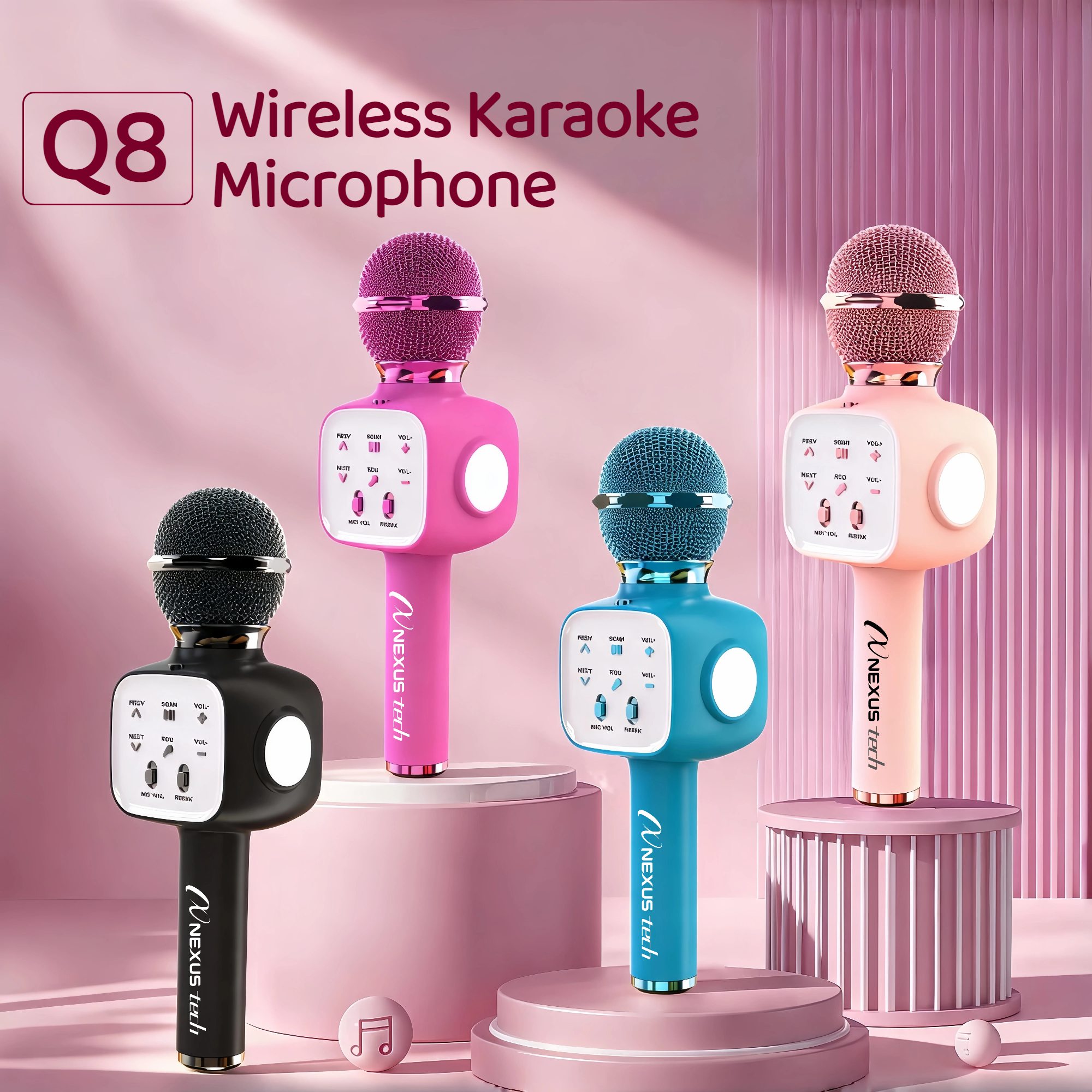 Shure Mic Sm58 - Mikrofon Karaoke Bluetooth 5.2 Nirkabel 5