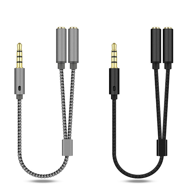 Earphone Splitter Jack - Kabel Splitter Audio 3.5mm Teranyam 1