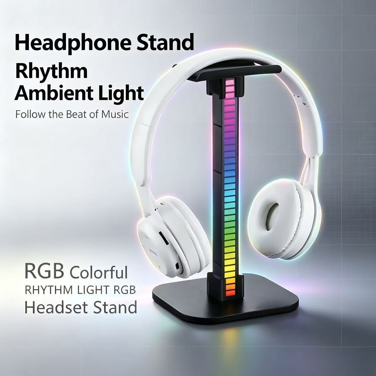 Gaming Headset Rgb - Penyangga Headphone Gaming USB dengan Lampu