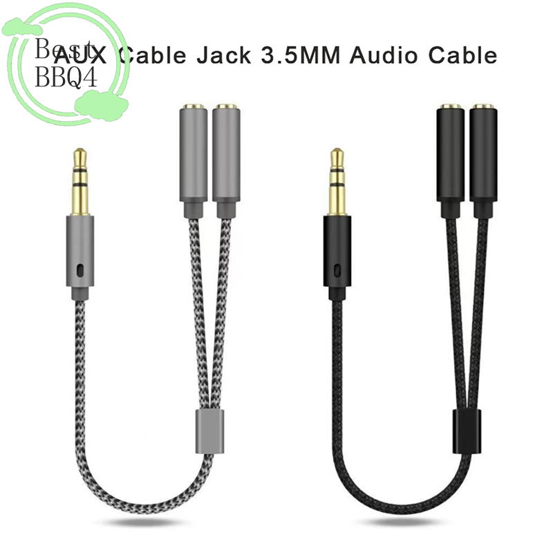 (BBQ4) Kabel AUX Jack 3.5MM Ka - Earphone Splitter Jack ulasan dan harga