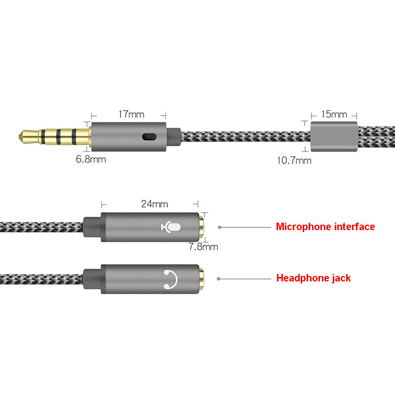 1 Buah 3.5Mm Audio Splitter Y  - Earphone Splitter Jack ulasan dan harga