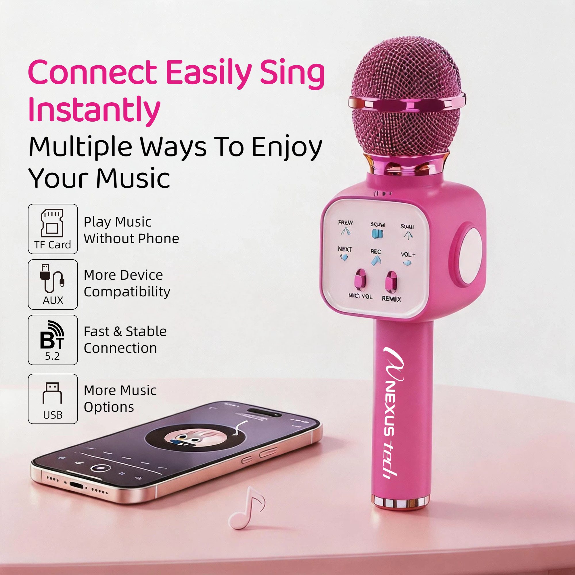 Mikrofon Karaoke Bluetooth 5.2 - Shure Mic Sm58 ulasan dan harga