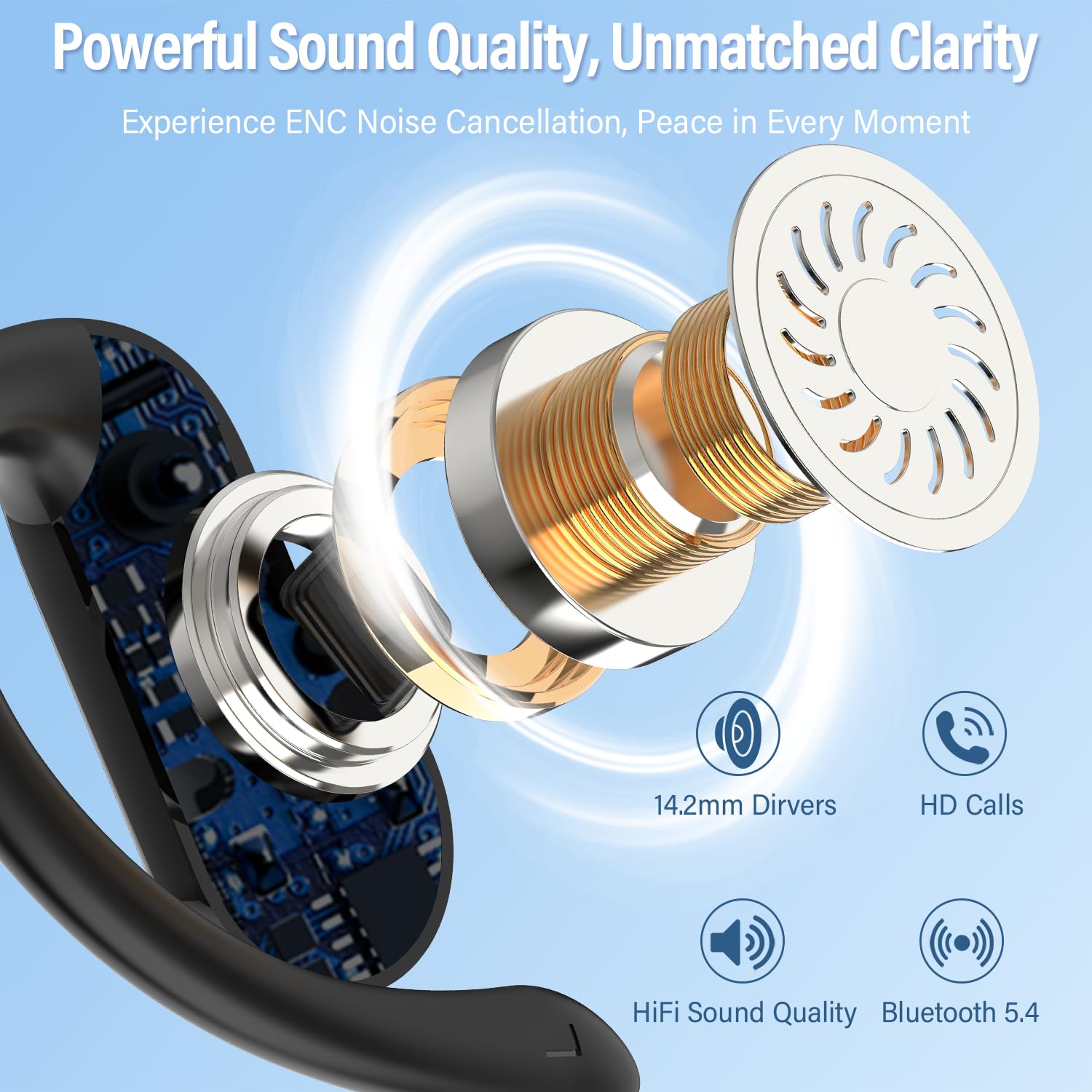 Earbud Open-Ear 2026 Bluetooth - Sports Earphone Hook ulasan dan harga