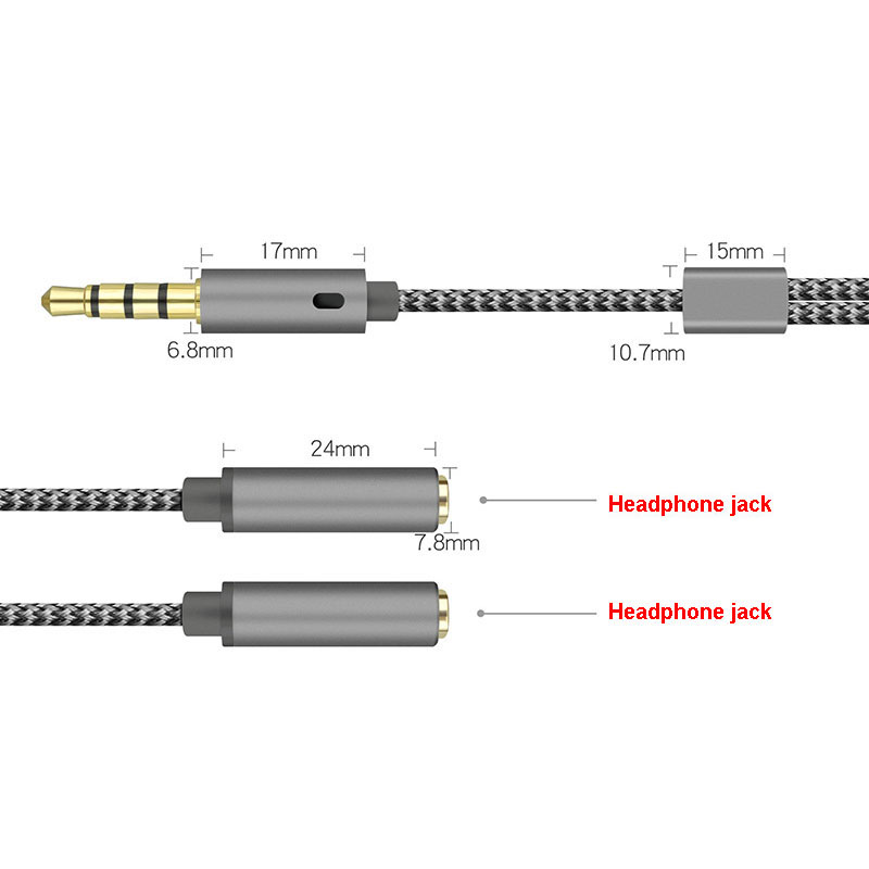 Kabel Splitter Audio 3.5mm Ter - Earphone Splitter Jack ulasan dan harga