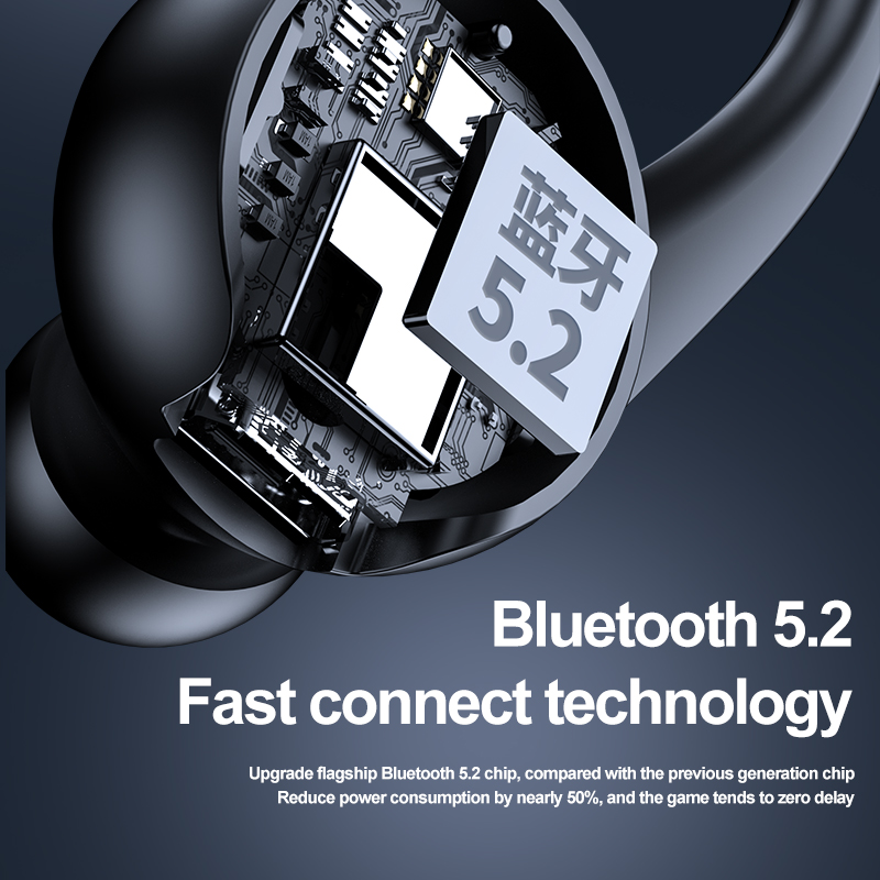 Headset Bluetooth Mini Single- - Sports Earphone Hook ulasan dan harga